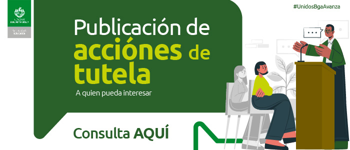 PUBLICACION DE ACCIONES DE TUTELA» A QUIEN PUEDA INTERESAR